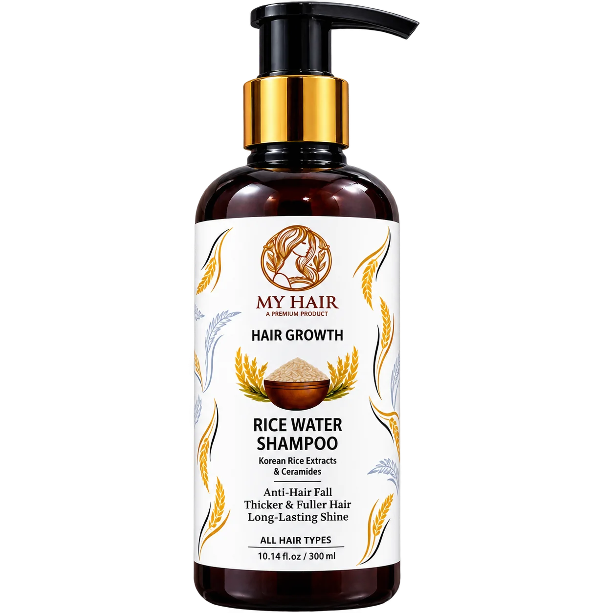 MYHAIR naturals rice protein shampoo